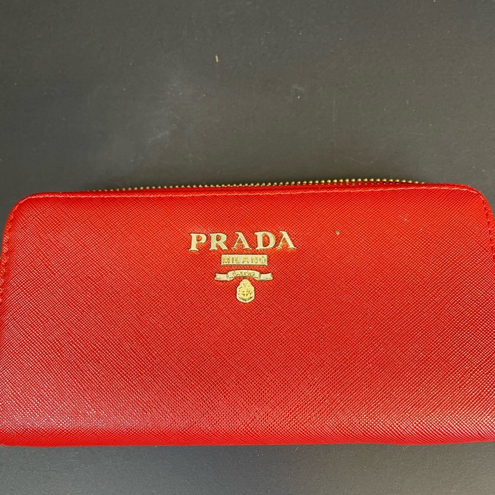 Prada Red Wallet